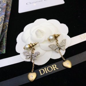 butterfly earrings gold tone for women 2799
