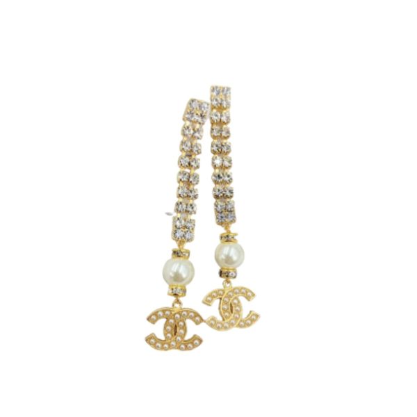 10 thick long earrings gold tone for women 2799