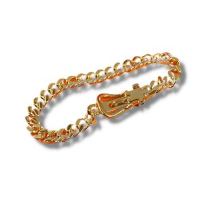 4-Gourmette Bracelet Gold For Women   2799