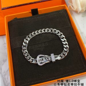 1 gourmette beaded bracelet silver for women 2799