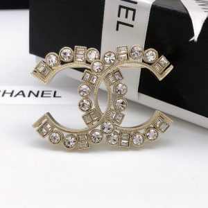 22aw brooch gold tone for women 2799