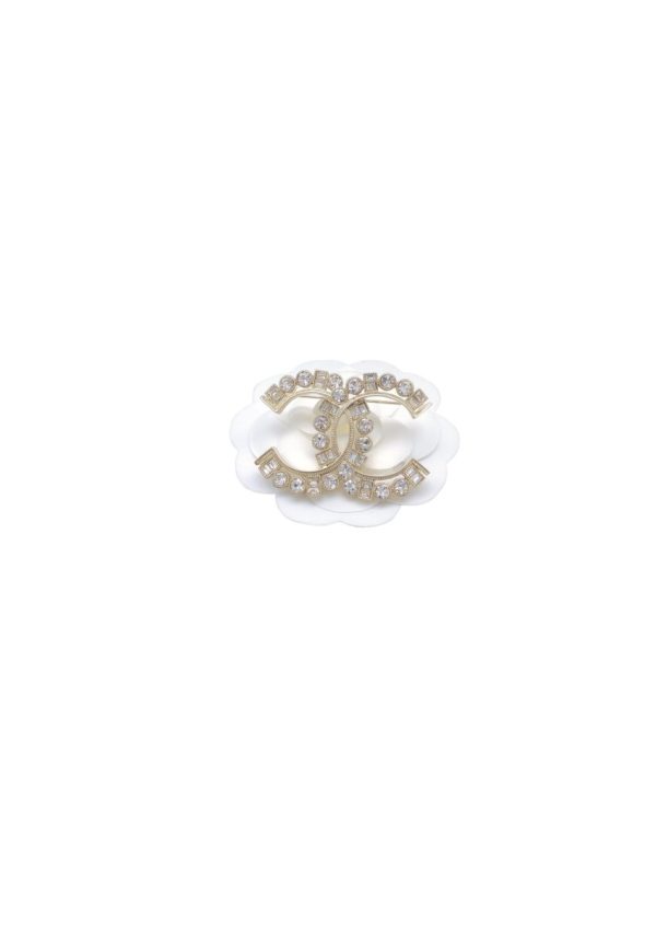 4 22aw brooch gold tone for women 2799