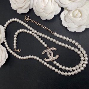 cc long pearl necklace white for women 2799