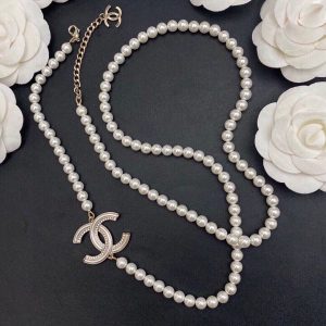 3 cc long pearl necklace white for women 2799