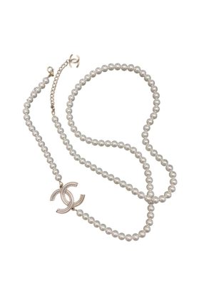 4 cc long pearl necklace white for women 2799