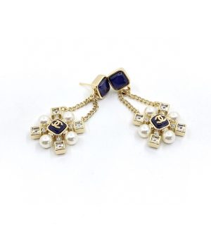 3 chain earrings gold for women 2799