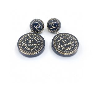 3 earrings black for women 2799