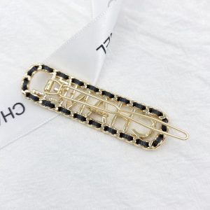 6 hair clip gold for women 2799