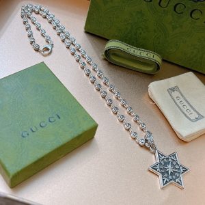 5 gg star necklace sliver tone for women 2799