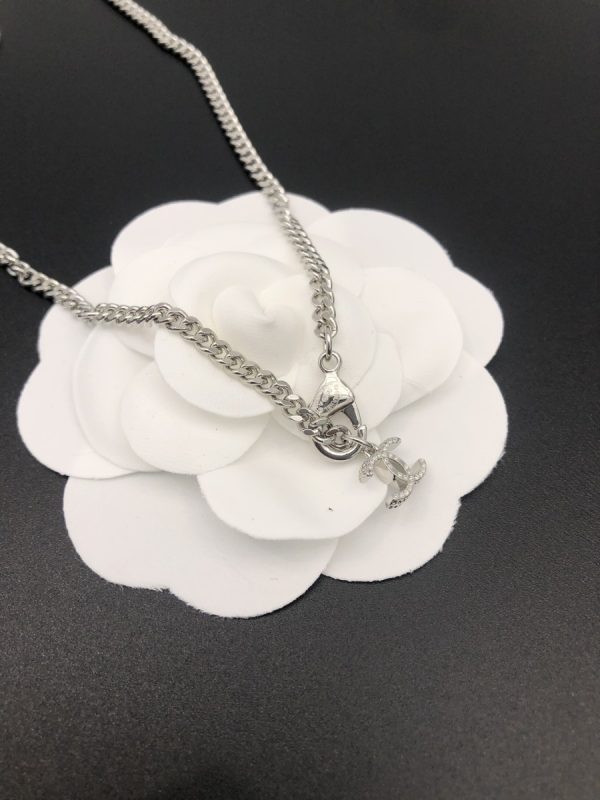 3 necklace pendant cc silver for women 2799