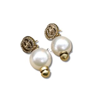 4 pearls earrings gold for women 2799
