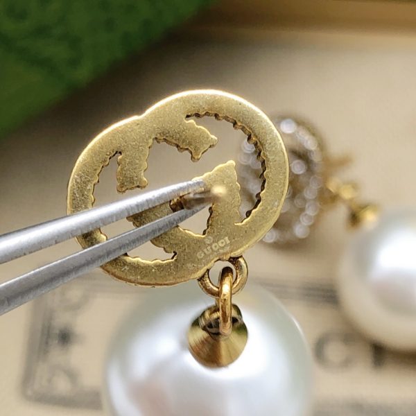 7 pearls earrings gold for women 2799