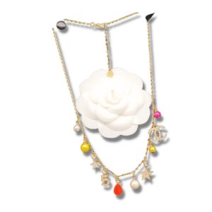 4 necklace cc gold for women 2799