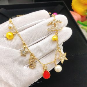 7 necklace cc gold for women 2799