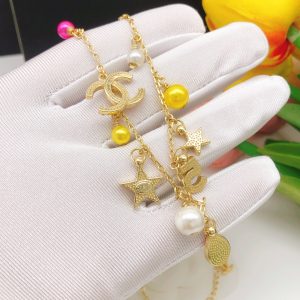 9 necklace cc gold for women 2799