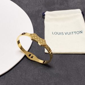 1 lv titan bracelet gold tone for women 2799