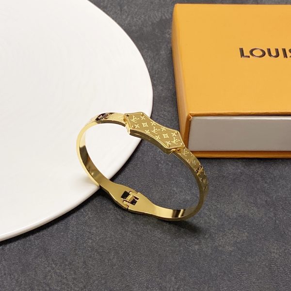 2 lv titan bracelet gold tone for women 2799