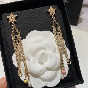 3-Long Earrings Gold For Women   2799