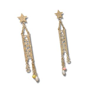 4 long earrings gold for women 2799 1