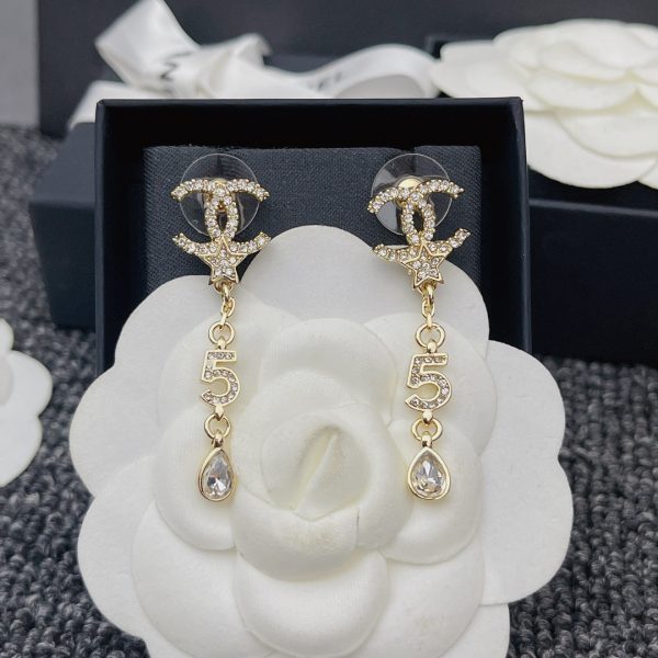 2 long earrings gold for women 2799 2