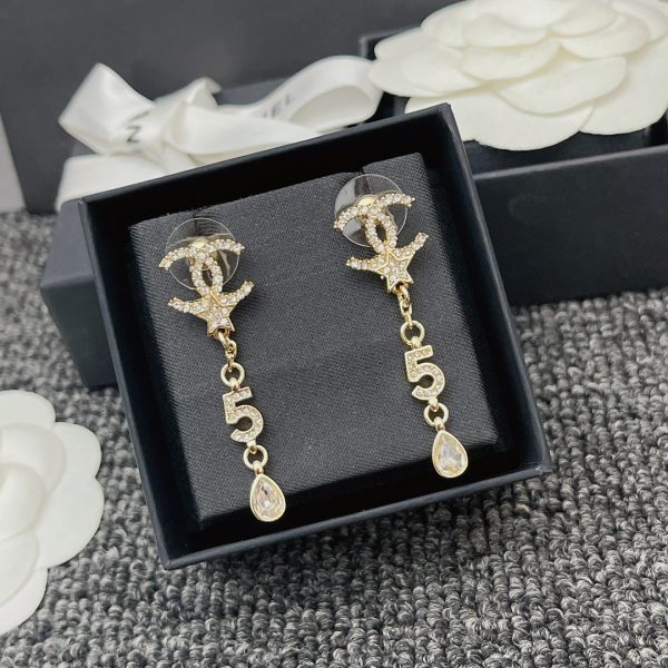 5 long earrings gold for women 2799 2