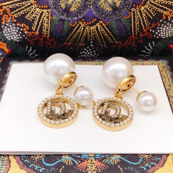 cd earrings gold for women 2799