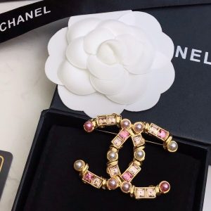 3 pearl brooch gold for women 2799