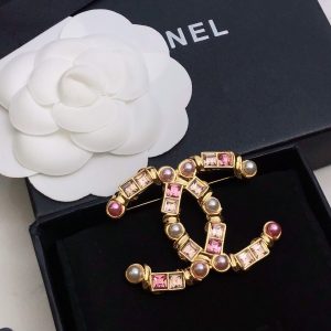 6 pearl brooch gold for women 2799