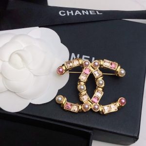 7 pearl brooch gold for women 2799