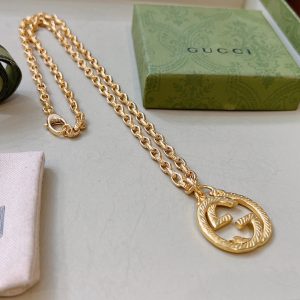 necklace with double g gold for women 2799