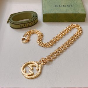 1 necklace with double g gold for women 2799