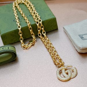 2-Necklace Double G Gold For Women   2799