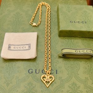 14 heart gg top necklace gold for women 2799