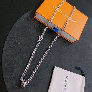 9 lv necklace silver for women 2799