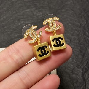 5 double c earrings gold for women 2799 2