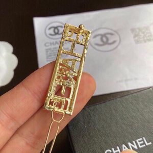 1 pharrell Blue crystal pin brooch gold for women 2799