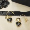 heart earring black for women 2799