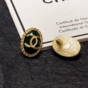 2 vintage clip earrings black for women 2799