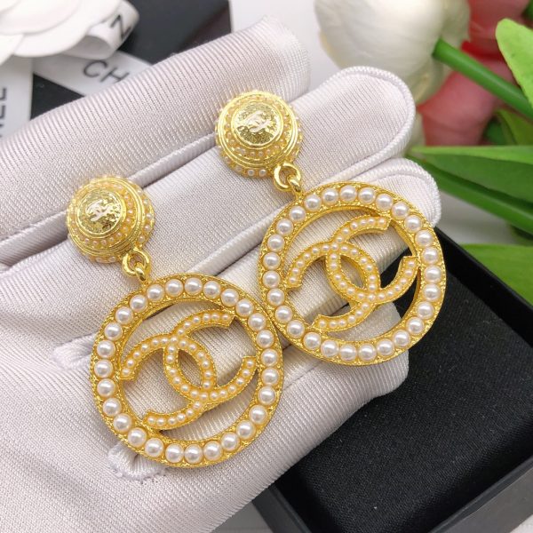 3 clip on drop earrings gold for women 2799