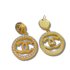 4 clip on drop earrings gold for women 2799