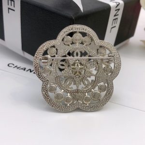 2-Camellia Brooch Silver For Women   2799