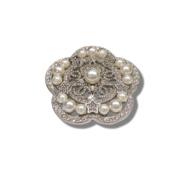 10 camellia brooch silver for women 2799