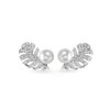 plume de chanel earrings silver for women j10833 2799