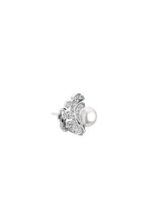 2-Plume De Chanel Earrings Silver For Women J10833   2799
