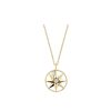 rose des vents medallion necklace gold for women jrdv95037 0000 2799