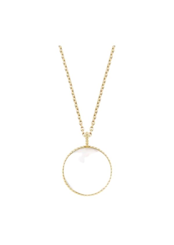 2 rose des vents medallion necklace gold for women jrdv95037 0000 2799