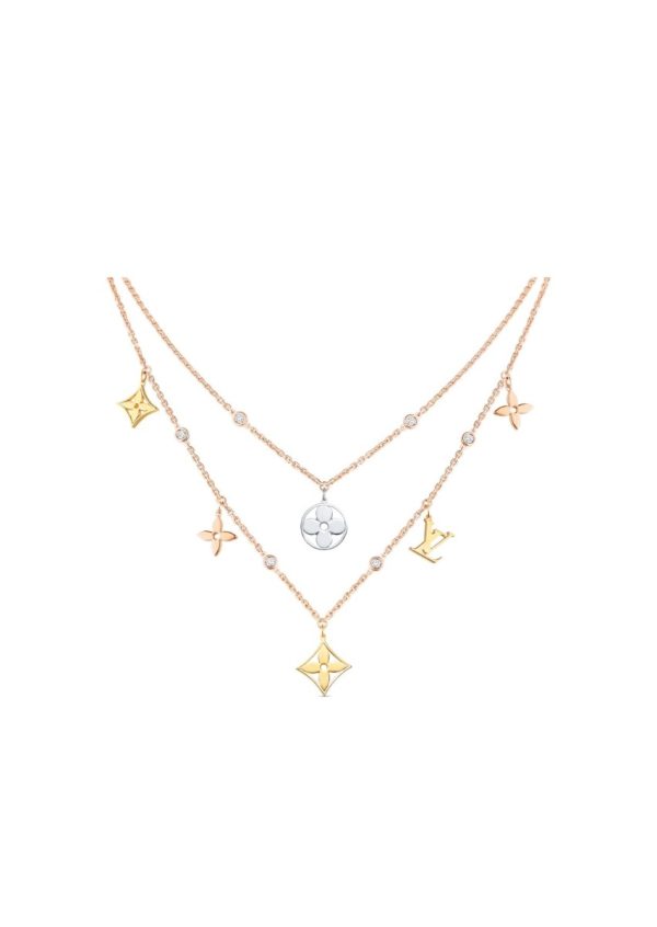 idylle blossom charms necklace gold for women q94360 2799
