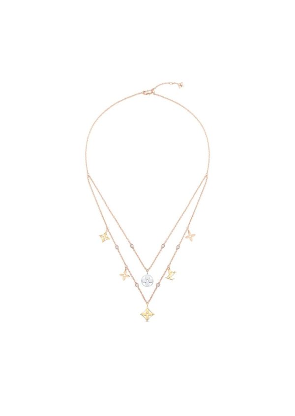 2 idylle blossom charms necklace gold for women q94360 2799