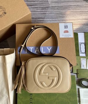 4-Gucci Soho Small Disco Bag Beige For Women Womens Bags Shoulder And Crossbody Bags 8In21cm Gg 308364   9988
