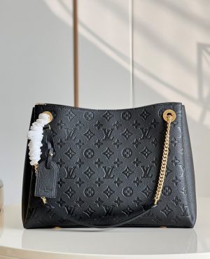 4 louis vuitton surene mm monogram empreinte black for women womens handbags shoulder bags 146in37cm lv m43758 9988